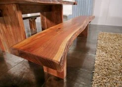 Banc 155x38 Acacia Laqué Noisette FREEFORM #106