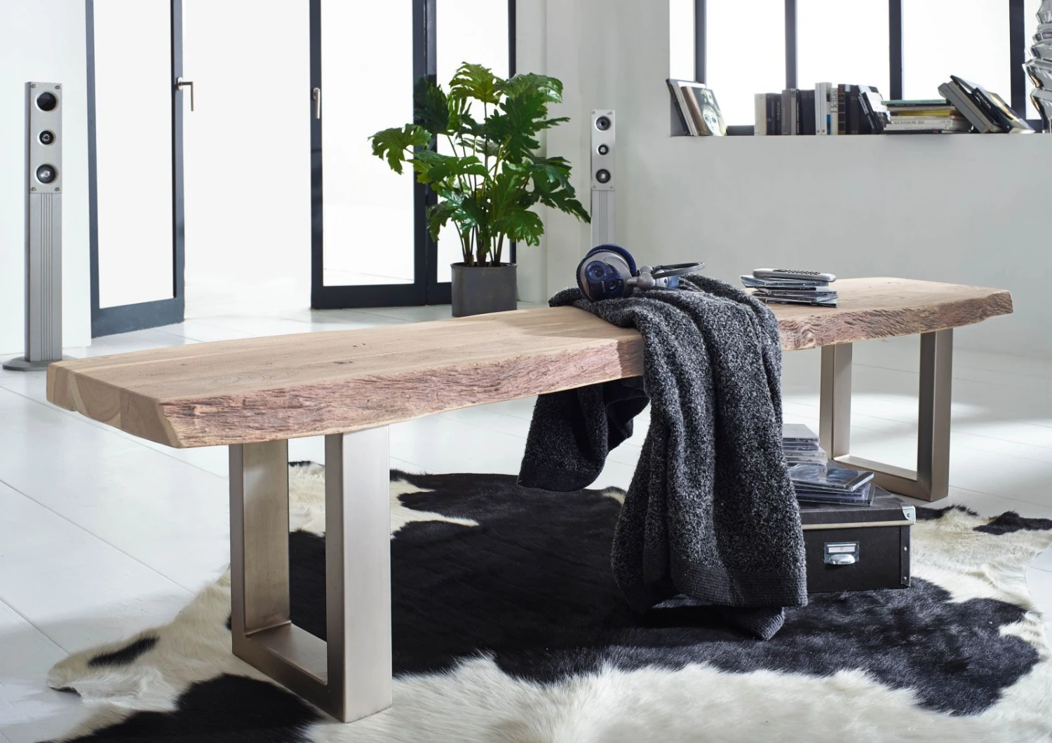 Banc 215x38 Acacia Laqué Natural Stone FREEFORM #135 4 Banc 215x38 Acacia Laqué Natural Stone FREEFORM #135 – Image 4