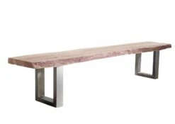 Banc 195x38 Acacia Laqué Natural Stone FREEFORM #134 9 Banc 195x38 Acacia Laqué Natural Stone FREEFORM #134 -Massivmoebel24 09 125 814 0132 9 2