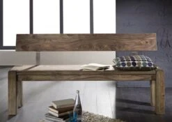 Banc Avec Dossier 180x35 Palissandre Huilé Gris Taupe NATURE GREY #702 10 Banc Avec Dossier 180x35 Palissandre Huilé Gris Taupe NATURE GREY #702 -Massivmoebel24 09 126 550 1031 5