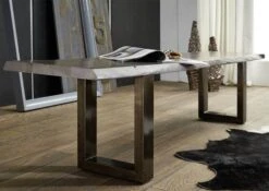 Banc 160x38 Palissandre Laqué Smoked Oak FREEFORM #0307 -Massivmoebel24 09 126 715 0307 4