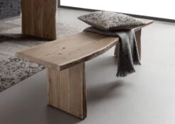 Banc 160x38 Acacia Laqué Bois Naturel PURE ACACIA #117 11 Banc 160x38 Acacia Laqué Bois Naturel PURE ACACIA #117 -Massivmoebel24 09 126 886 0117 4