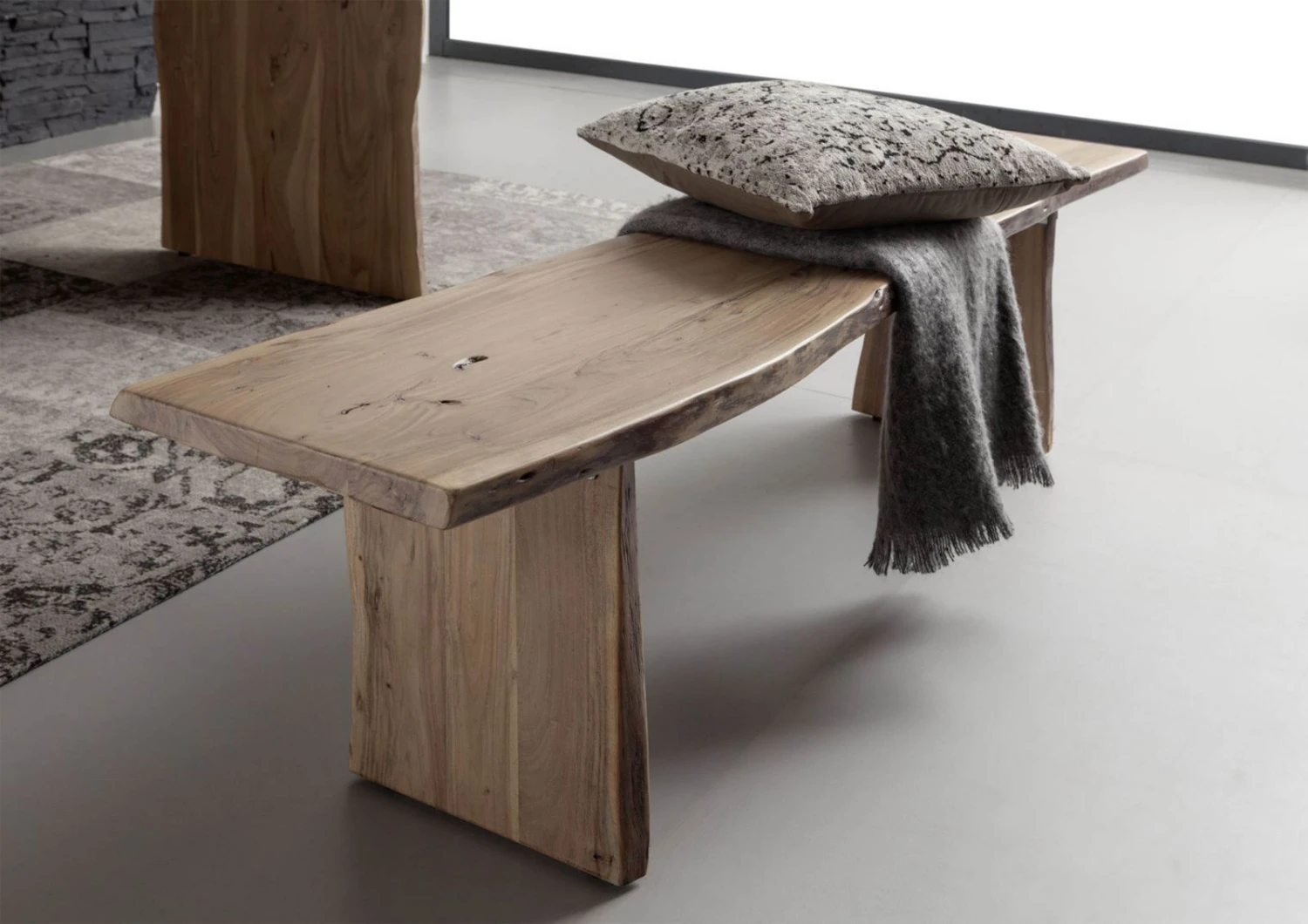 Banc 160x38 Acacia Laqué Bois Naturel PURE ACACIA #117 4 Banc 160x38 Acacia Laqué Bois Naturel PURE ACACIA #117 – Image 4