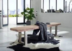 Banc 175x38 Acacia Laqué Natural Stone FREEFORM #133