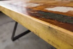 Banc 150x40 Bois De Récupération Laqué Multicolore INDUSTRIAL #14 -Massivmoebel24 09 128 811 0014 4