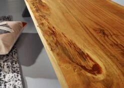 Banc 180x38 Acacia Laqué Bois Naturel IRON LABEL #131 12 Banc 180x38 Acacia Laqué Bois Naturel IRON LABEL #131 -Massivmoebel24 09 128 820 0031 5 3