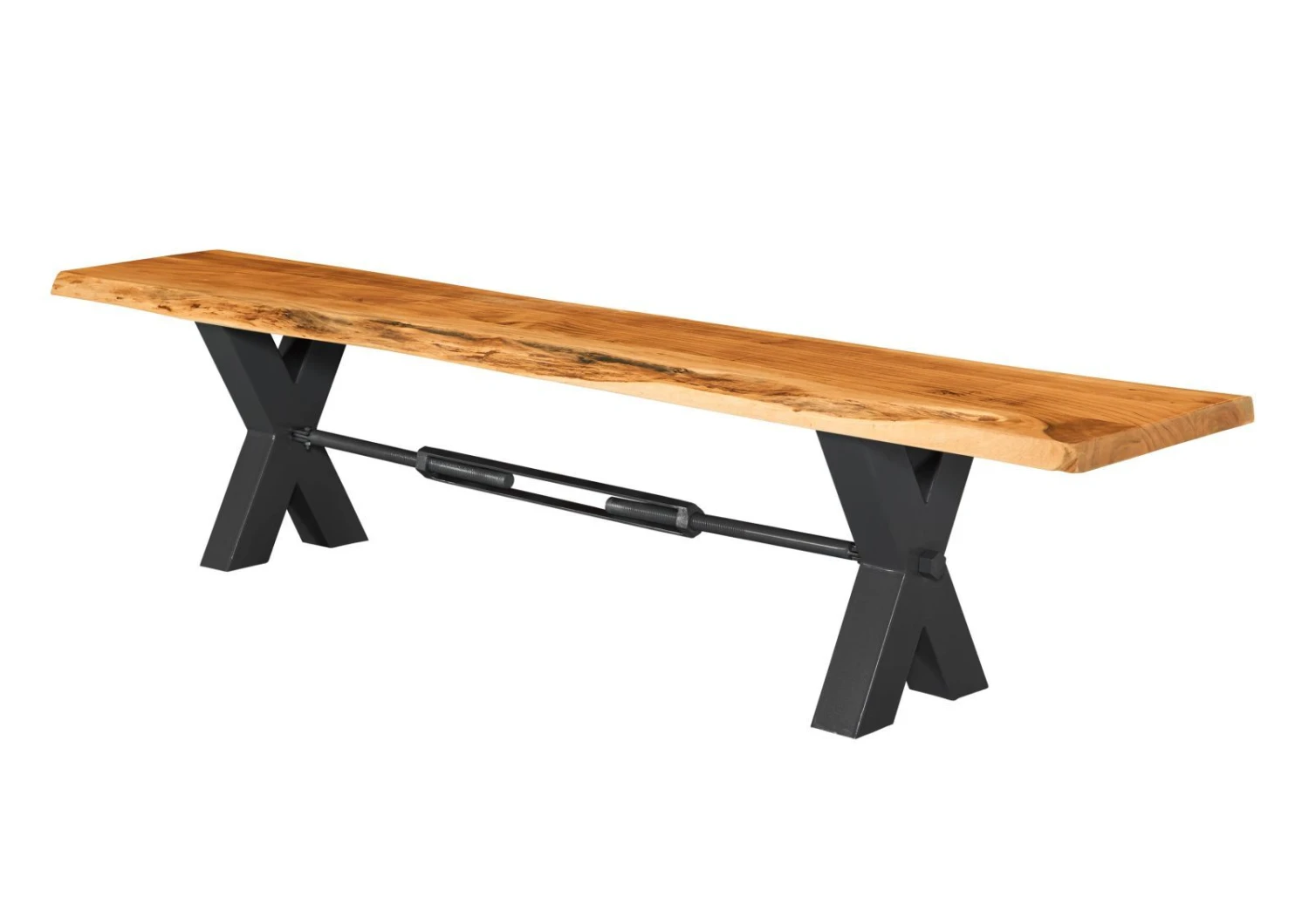 Banc 180x38 Acacia Laqué Bois Naturel IRON LABEL #131 7 Banc 180x38 Acacia Laqué Bois Naturel IRON LABEL #131 – Image 7