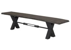 Banc 180x38 Acacia Laqué Gris Taupe IRON LABEL #146 15 Banc 180x38 Acacia Laqué Gris Taupe IRON LABEL #146 -Massivmoebel24 09 128 820 0046 10 1