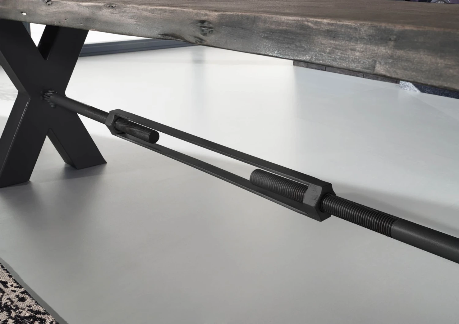 Banc 180x38 Acacia Laqué Gris Taupe IRON LABEL #146 5 Banc 180x38 Acacia Laqué Gris Taupe IRON LABEL #146 – Image 5