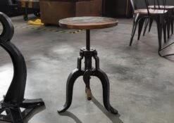 Tabouret 35x35 Bois De Récupération Laqué Multicolore INDUSTRIAL #02 10 Tabouret 35x35 Bois De Récupération Laqué Multicolore INDUSTRIAL #02 -Massivmoebel24 09 135 811 0002 3