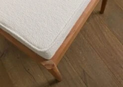 Chaise Rembourrée Acacia 64x70x75 Naturel Laqué KOPENHAGEN #105 -Massivmoebel24 09 151 493 1005 06