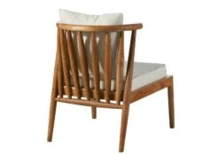 Chaise Rembourrée Acacia 64x70x75 Naturel Laqué KOPENHAGEN #105 -Massivmoebel24 09 151 493 1005 10