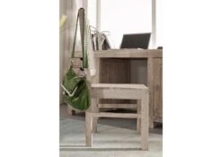 Chaise 45x45 Acacia Blanchi Blanc Set 2 NATURE WHITE #121 -Massivmoebel24 09 151 552 0021 2 4