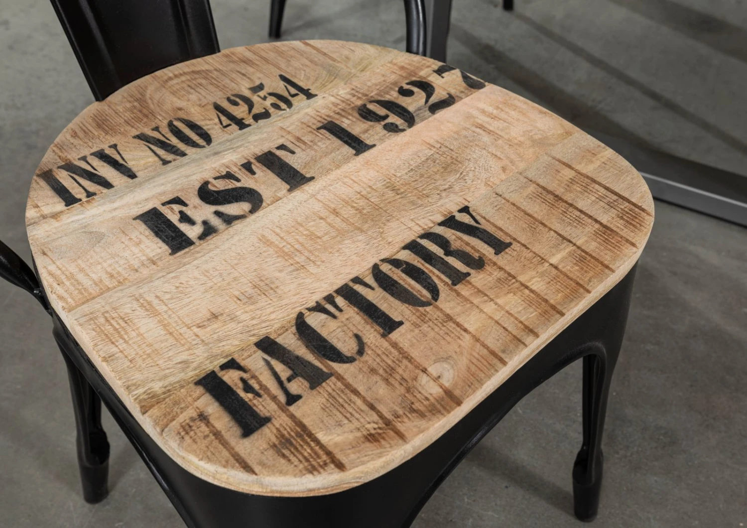 Chaise 45x45 Manguier Brut Imprimé Bois Naturel Set 2 FACTORY #134 4 Chaise 45x45 Manguier Brut Imprimé Bois Naturel Set 2 FACTORY #134 – Image 4