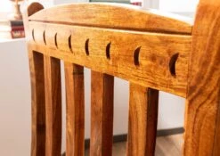 Chaise 45x46 Acacia Laqué Miel OXFORD #016 -Massivmoebel24 09 151 610 4509 5