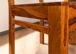 Chaise 45x46 Acacia Laqué Miel OXFORD #016 -Massivmoebel24 09 151 610 4509 6