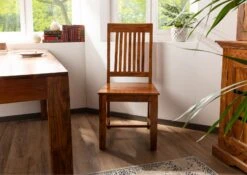 Chaise 48x51 Acacia Laqué Miel Set 2 OXFORD #014 -Massivmoebel24 09 151 610 7015 3