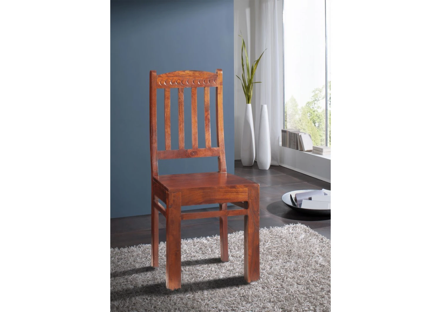 Chaise 45x46 Acacia Laqué Nougat Set 2 OXFORD #16 2 Chaise 45x46 Acacia Laqué Nougat Set 2 OXFORD #16 – Image 2