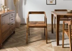 ANCONA #100 Chaise En Bois De Sheesham - Laqué / Brun 45x51x76 12 ANCONA #100 Chaise En Bois De Sheesham - Laqué / Brun 45x51x76 -Massivmoebel24 09 151 699 1000 03