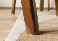 ANCONA #200 Chaise En Bois Sheesham - Laqué / Brun Foncé 45x51x76 -Massivmoebel24 09 151 699 2000 07