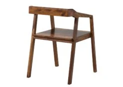 ANCONA #200 Chaise En Bois Sheesham - Laqué / Brun Foncé 45x51x76 -Massivmoebel24 09 151 699 2000 10