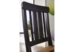 Chaise 45x45 Palissandre Laqué Marron / Noir NEW BOSTON #120 -Massivmoebel24 09 151 740 0121 3