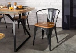 Chaise 45x45 Bois De Récupération Laqué Multicolore INDUSTRIAL #63