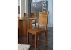 Chaise 45x45 Palissandre Laqué Noisette DUKE #112