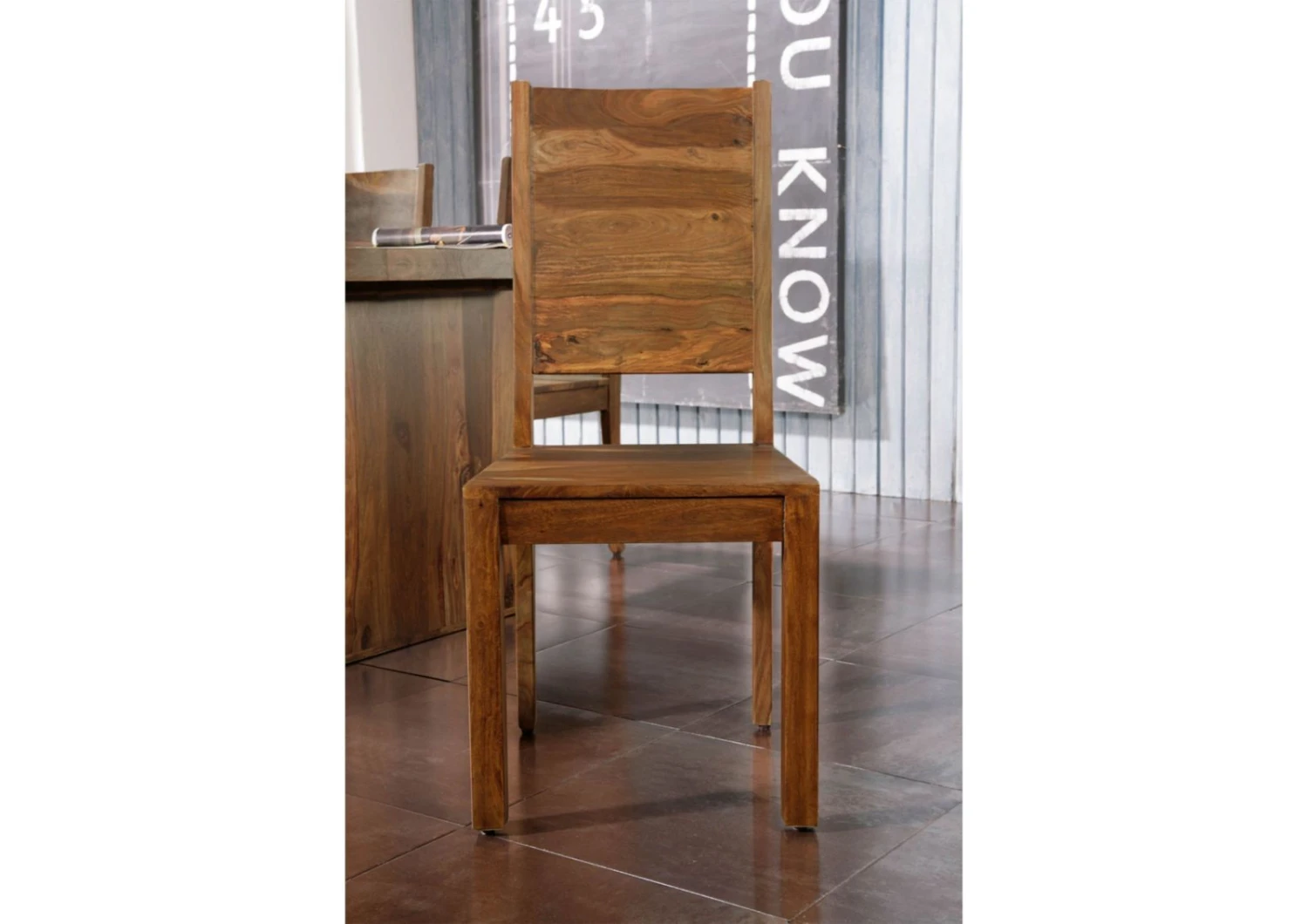 Chaise 45x45 Palissandre Laqué Noisette DUKE #112 3 Chaise 45x45 Palissandre Laqué Noisette DUKE #112 – Image 3