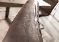 Chaise Cantilever 52x62 Cuir Brun IRON LABEL #03 14 Chaise Cantilever 52x62 Cuir Brun IRON LABEL #03 -Massivmoebel24 09 151 890 0003 5