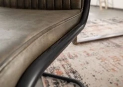 Chaise Cantilever 52x62 Cuir Gris IRON LABEL #04 16 Chaise Cantilever 52x62 Cuir Gris IRON LABEL #04 -Massivmoebel24 09 151 890 0004 7