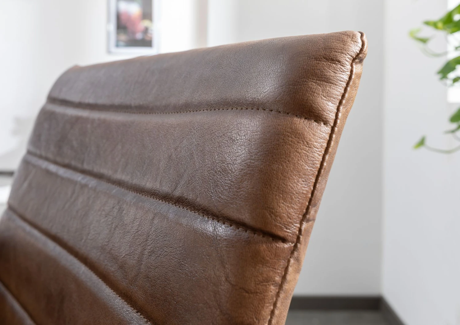 Fauteuil 62x59 Cuir Marron Foncé IRON LABEL #06 6 Fauteuil 62x59 Cuir Marron Foncé IRON LABEL #06 – Image 6