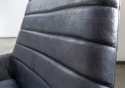 Chaise 59x50 Cuir Bleu IRON LABEL #15 -Massivmoebel24 09 151 890 0015 5