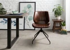 Chaise 51x61 Cuir Set 2 IRON LABEL #111 10 Chaise 51x61 Cuir Set 2 IRON LABEL #111 -Massivmoebel24 09 151 890 1011 3