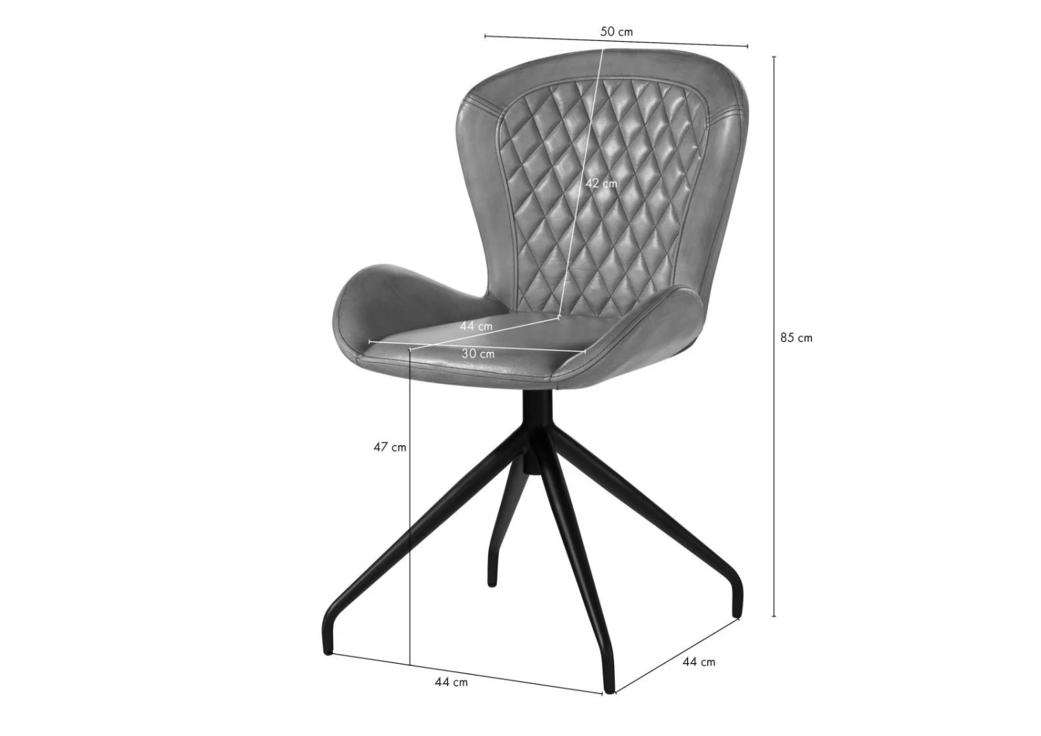 Chaise 61x52 Cuir Set 2 IRON LABEL #512 7 Chaise 61x52 Cuir Set 2 IRON LABEL #512 – Image 7