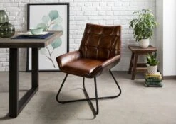 Chaise 60x67 Cuir IRON LABEL #113