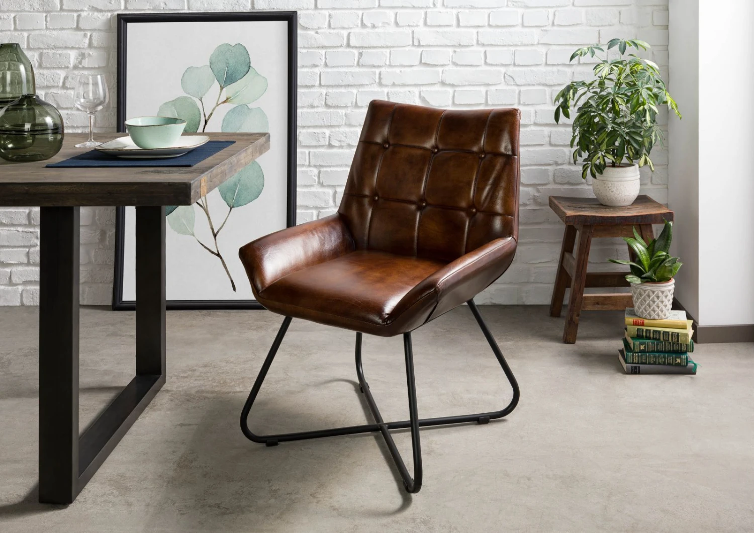 Chaise 60x67 Cuir IRON LABEL #113 1 Chaise 60x67 Cuir IRON LABEL #113