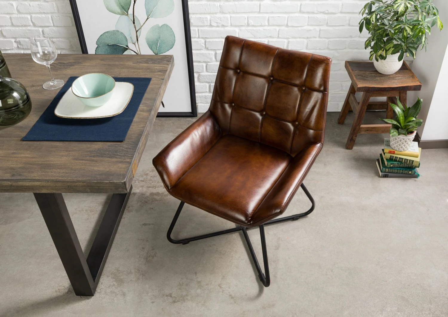 Chaise 60x67 Cuir IRON LABEL #113 2 Chaise 60x67 Cuir IRON LABEL #113 – Image 2