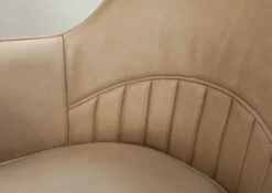 Chaise 55x62x84 Cuir Beige IRON LABEL #130 -Massivmoebel24 09 151 890 1030 07
