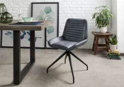 Chaise 49x56 Cuir IRON LABEL #509