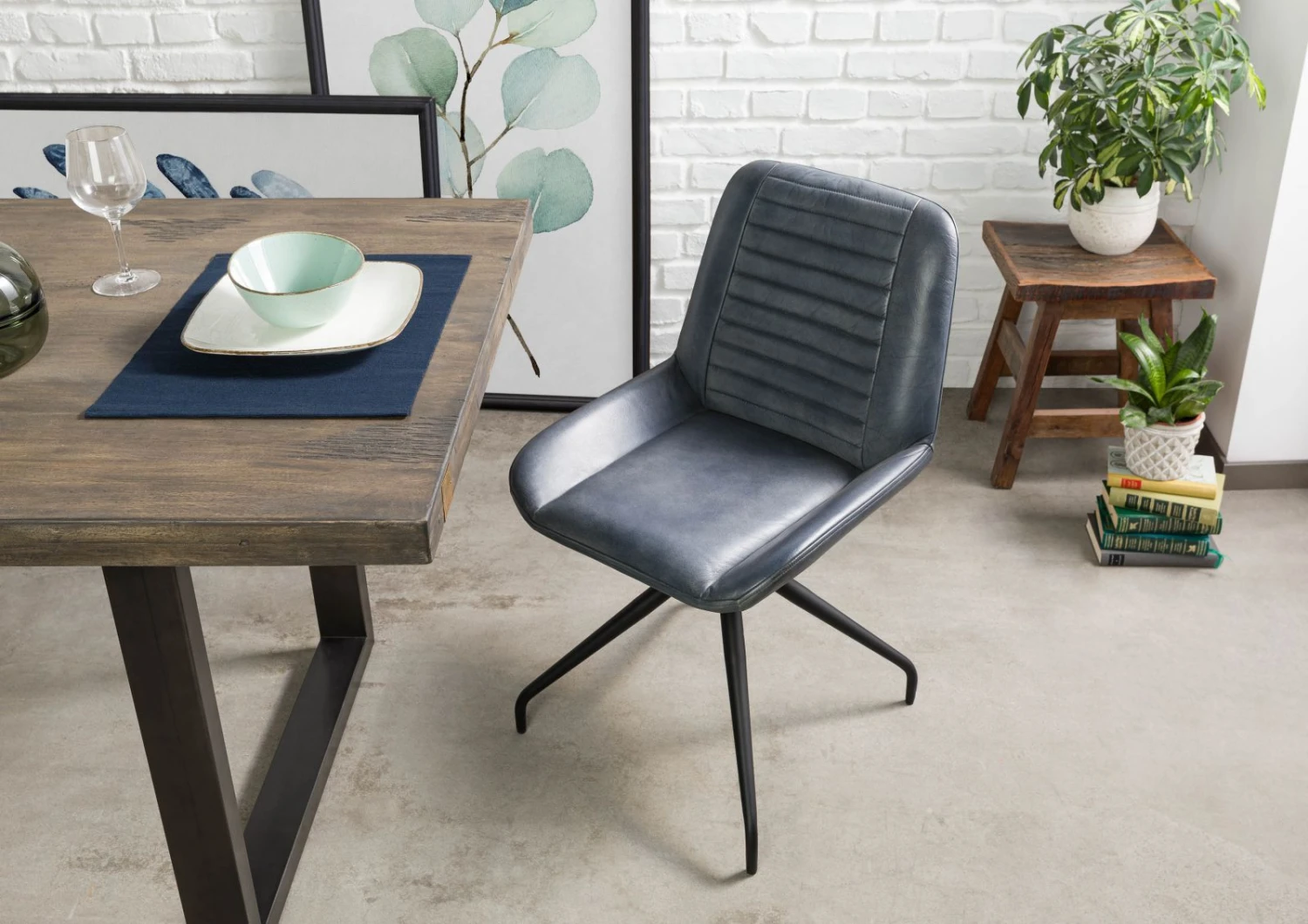 Chaise 49x56 Cuir IRON LABEL #509 2 Chaise 49x56 Cuir IRON LABEL #509 – Image 2