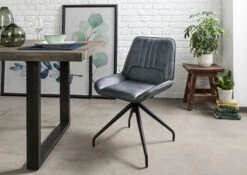 Chaise 49x56 Cuir IRON LABEL #510