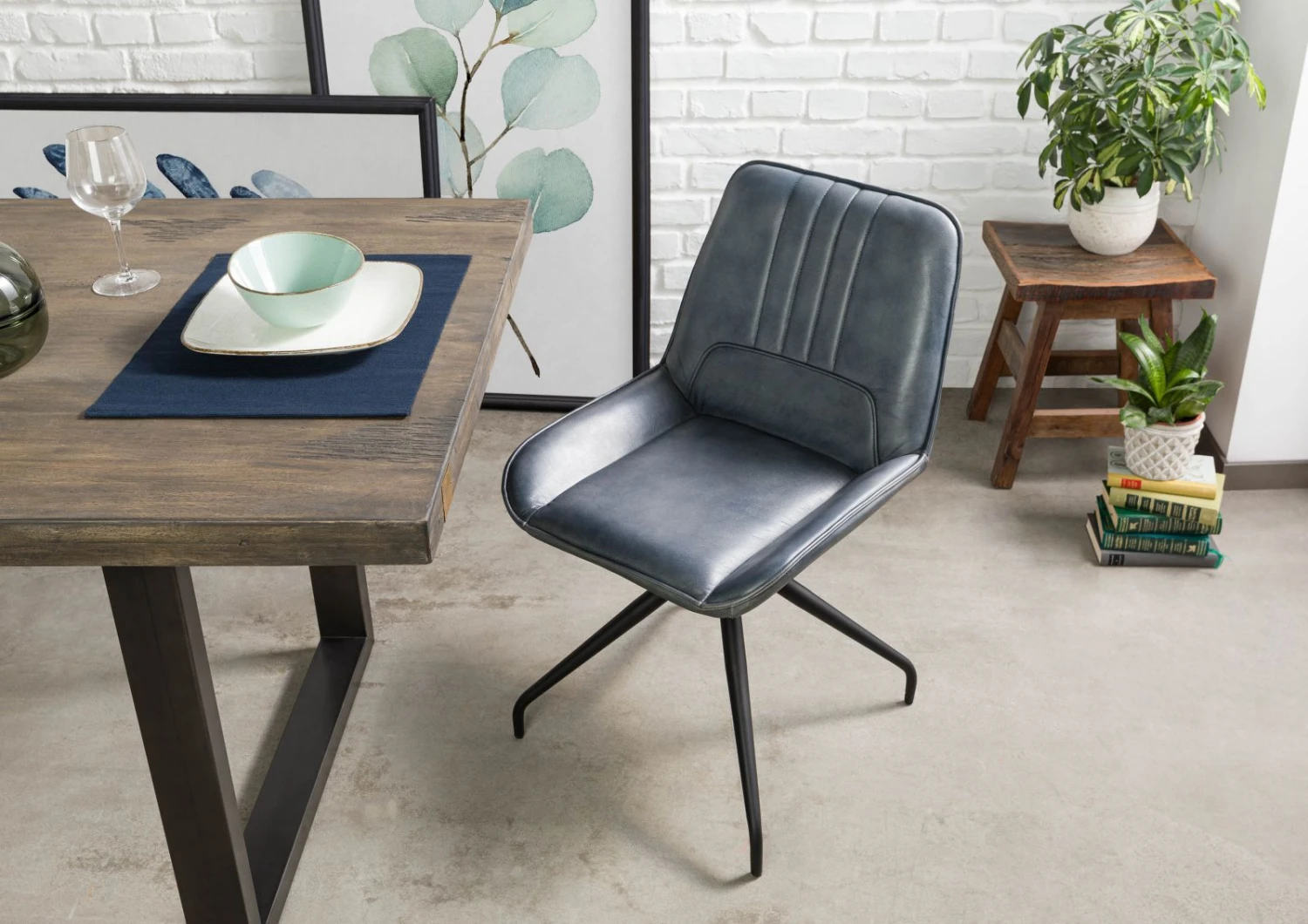 Chaise 49x56 Cuir IRON LABEL #510 2 Chaise 49x56 Cuir IRON LABEL #510 – Image 2