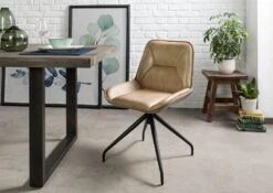 Chaise 49x56 Cuir IRON LABEL #608