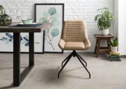 Chaise 49x56 Cuir IRON LABEL #609 11 Chaise 49x56 Cuir IRON LABEL #609 -Massivmoebel24 09 151 890 6009 3