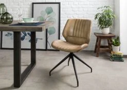 Chaise 51x61 Cuir Set 2 IRON LABEL #611