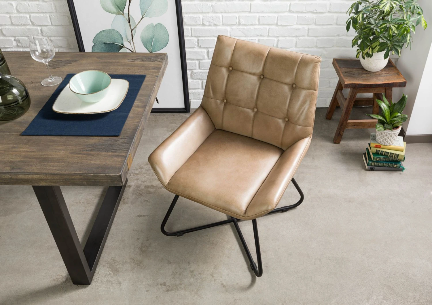 Chaise 60x67 Cuir IRON LABEL #613 2 Chaise 60x67 Cuir IRON LABEL #613 – Image 2