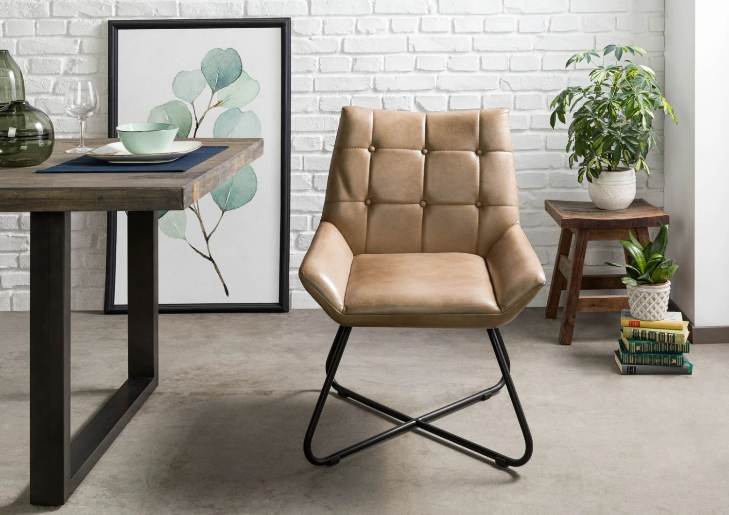 Chaise 60x67 Cuir IRON LABEL #613 3 Chaise 60x67 Cuir IRON LABEL #613 – Image 3