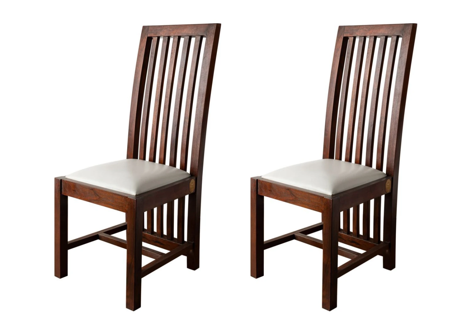 Chaise Rembourée 43x50 Acacia Laqué Nougat Set 2 OXFORD #30 1 Chaise Rembourée 43x50 Acacia Laqué Nougat Set 2 OXFORD #30