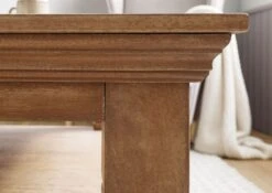 Table Basse Manguier 85x85x45 Huilé Beige TOULOUSE #12 -Massivmoebel24 09 200 188 0012 04